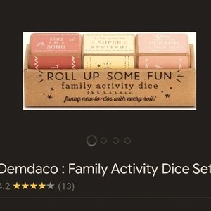 🛒🛍️💥New demdaco roll up some fun conversation or activities dice family fun
